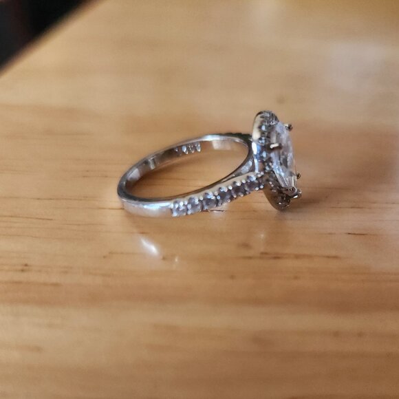 Womens Size 5 Moissanite 1 Karat Wedding Set - Picture 5 of 7